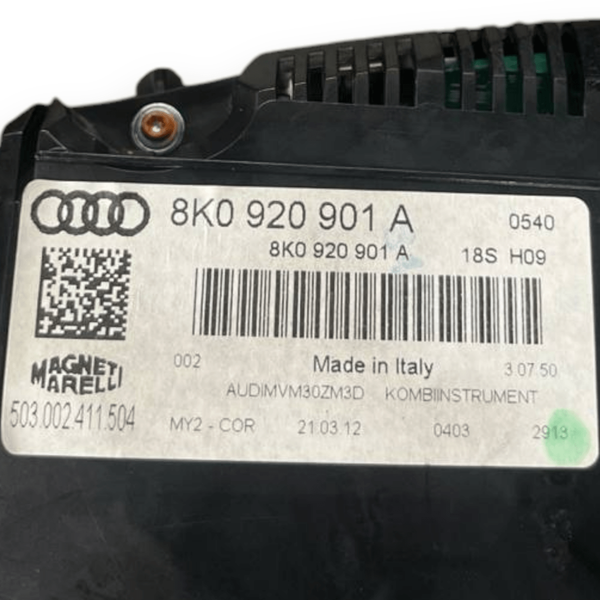 Speedometer / Odometer Audi A4 B8 2.0 Diesel (2007 to 2016) code: 8K0920901A - F&P CRASH SRLS - Used Parts