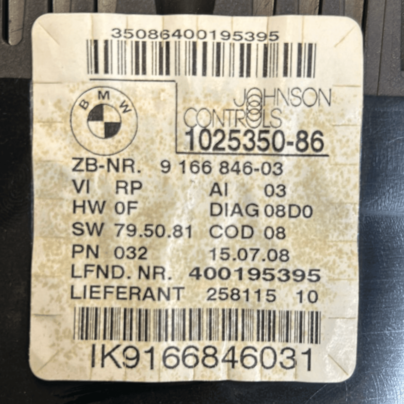 Speedometer / Odometer Bmw Series 3 E90 2.0 Diesel (2005 > 2012) cod:1025350 - 86 - F&P CRASH SRLS - Used Parts