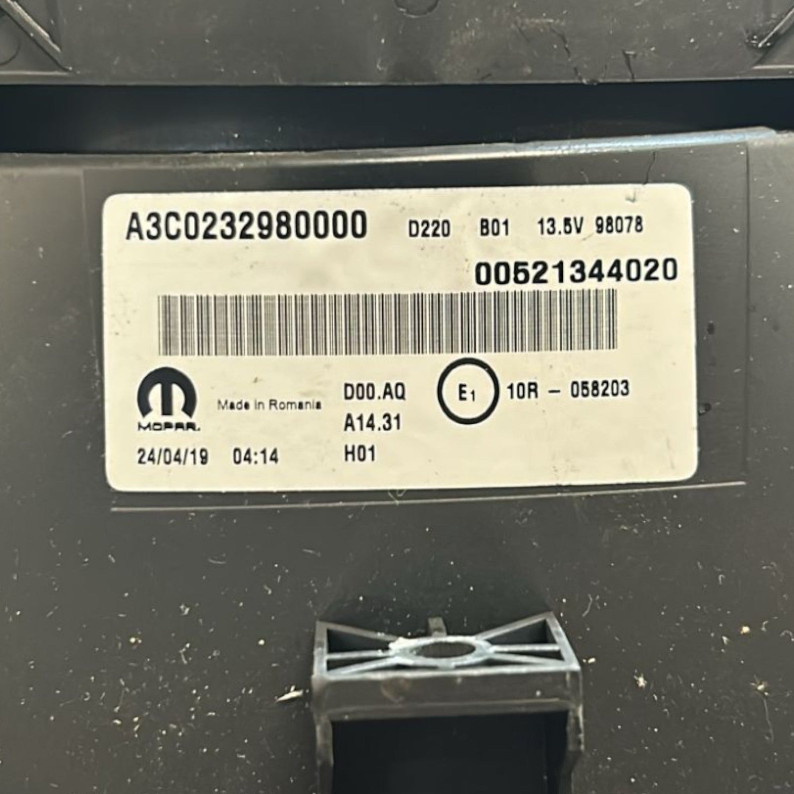 Speedometer / Odometer Fiat 500 L 1.4 Petrol code.00521344020 (2012 > 2022) - F&P CRASH SRLS - Used Parts