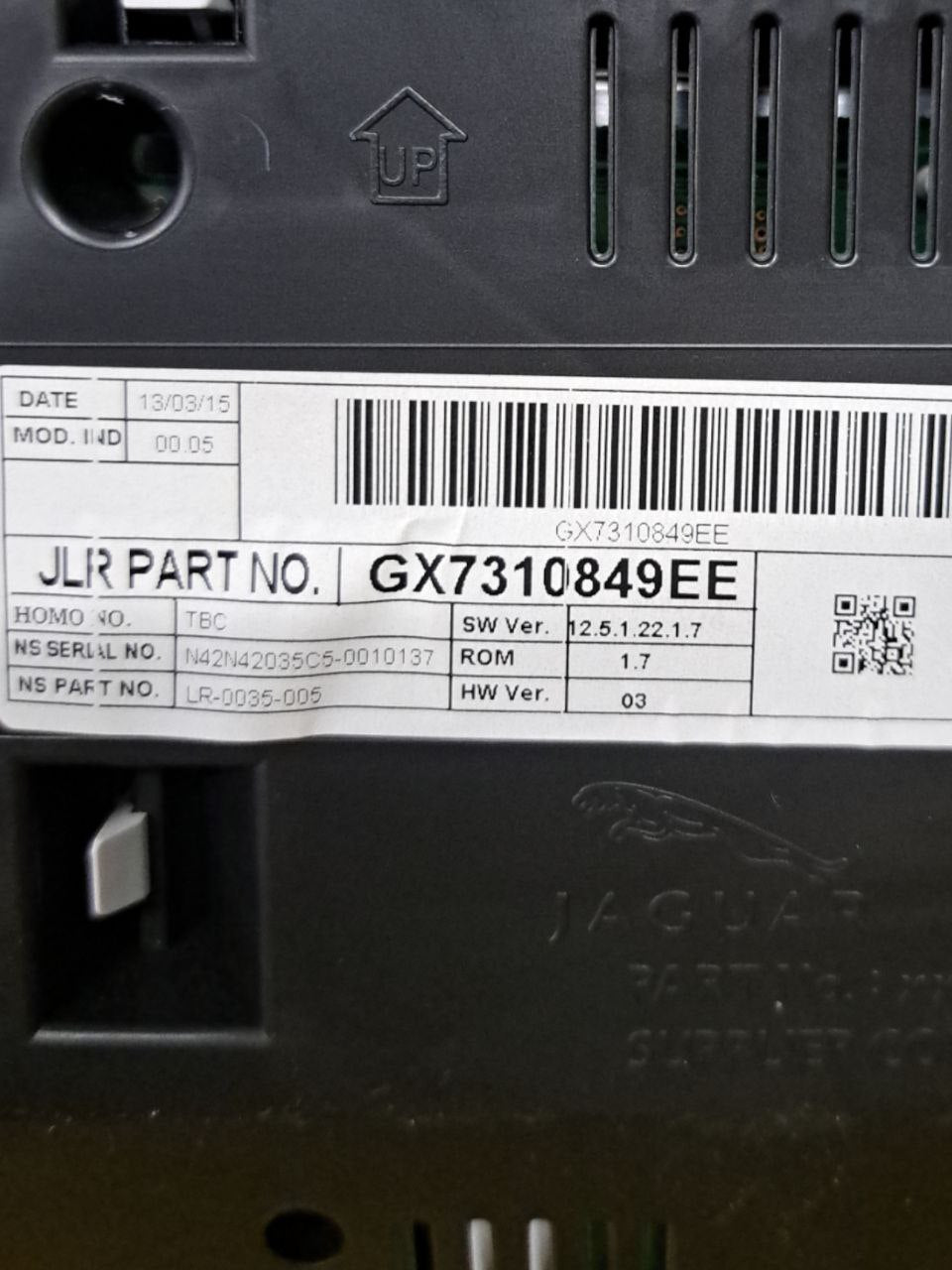 Tachimetro Contachilometri Jaguar XF 2.0 Diesel COD:GX6310849EE (2015>) - F&P CRASH SRLS - Ricambi Usati