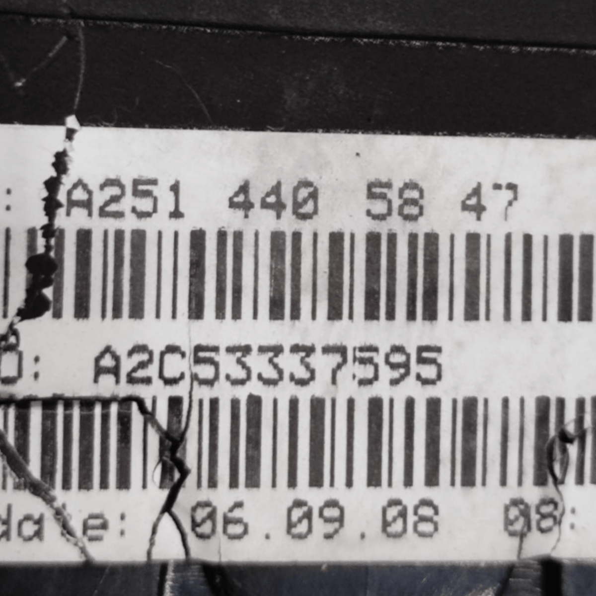 Tachimetro / contachilometri mercedes ml w164 3.0 diesel cod: a2514405847 (2005 - 2011) - F&P CRASH SRLS - Ricambi Usati