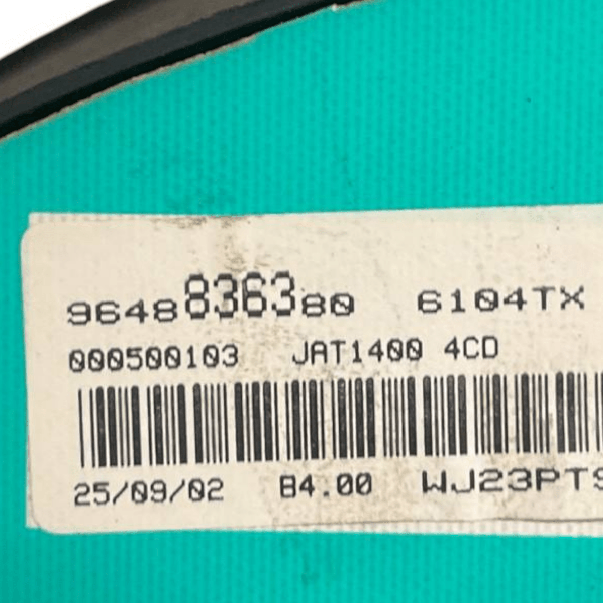 Tachimetro / Contachilometri Peugeot 206 2.0 Diesel (1998 al 2012) cod: 9648836380 - F&P CRASH SRL - Ricambi Usati