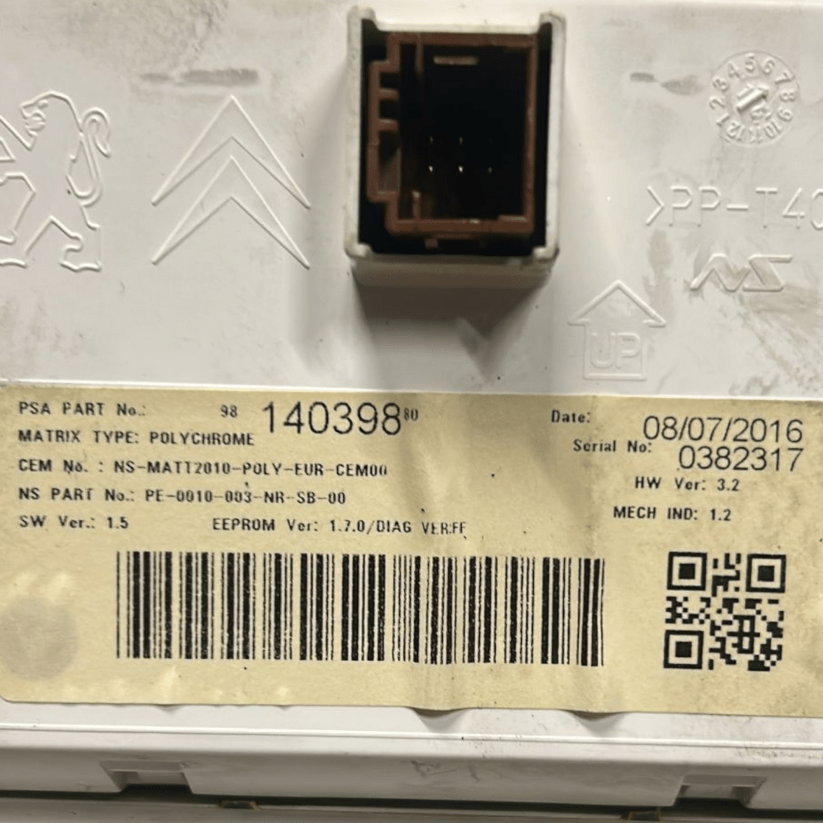 Speedometer / odometer peugeot 208 1.6 diesel code:9814039880 (2012 > 2019) - F&P CRASH SRL - Used Parts