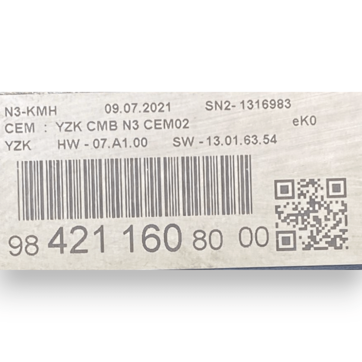 tachimetro / contachilometri peugeot e - expert cod:984211608000 elettrico (2016 - ) - F&P CRASH SRL - Ricambi Usati