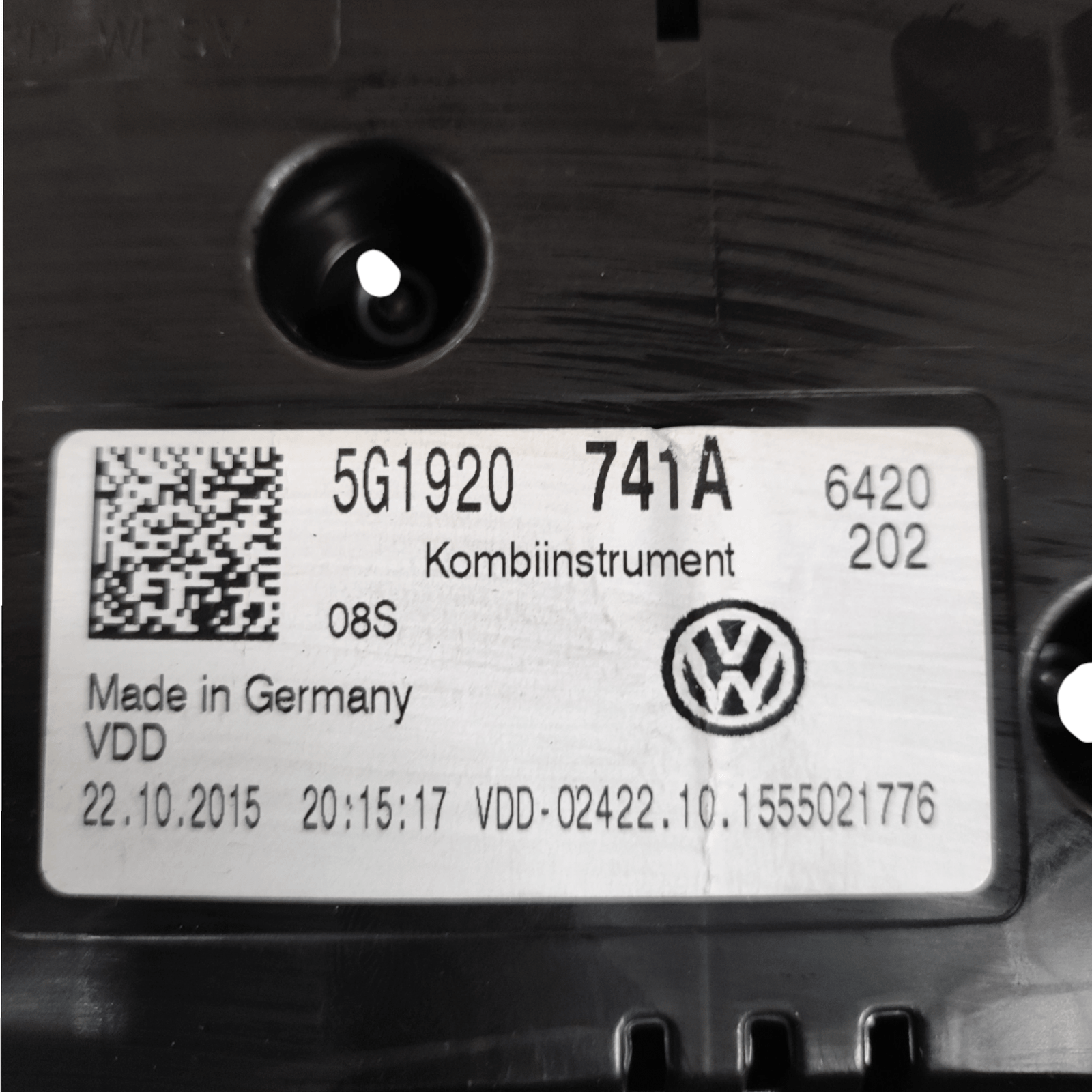 Tachimetro / Contachilometri / Quadro Strumenti Vw Golf VII Diesel COD: 5G1920741A (2012 - 2021) - F&P CRASH SRLS - Ricambi Usati