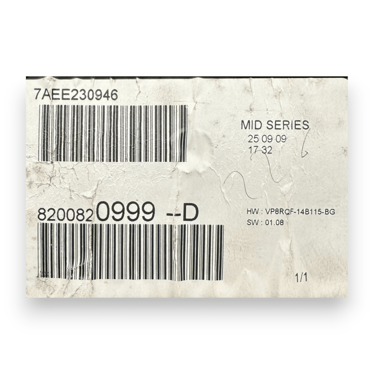 Tachimetro / contachilometri Renault Clio III 1.2 benzina cod.8200820999 (2005 - 2013) - F&P CRASH SRL - Ricambi Usati