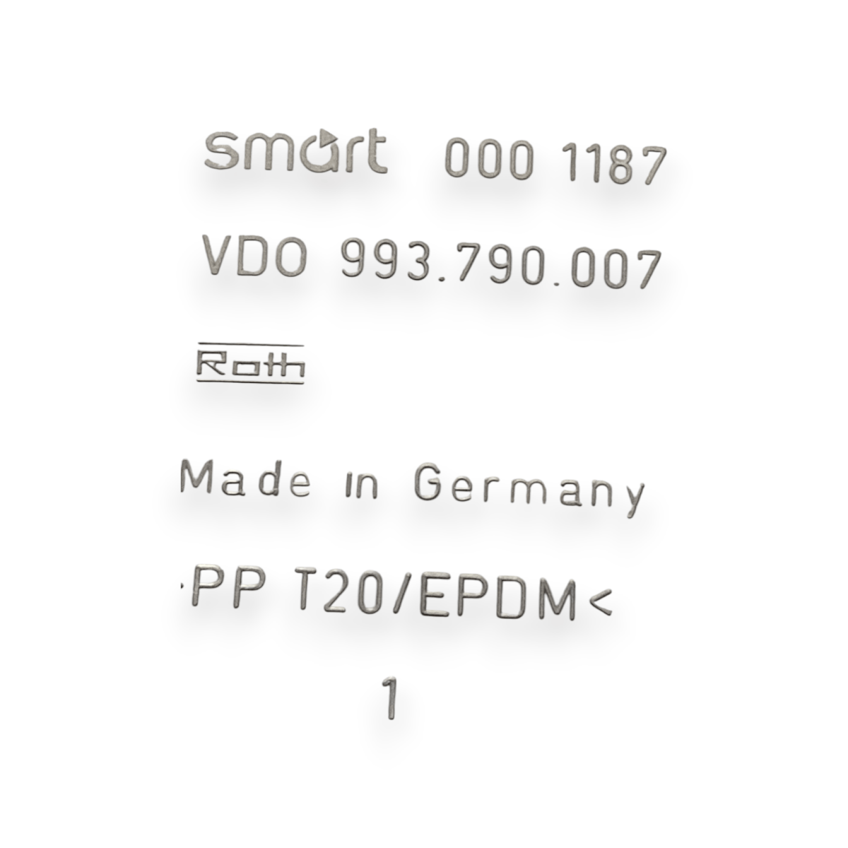Speedometer / odometer smart fortwo 450 cabrio 0.7 petrol code:0001187 (1998 - 2007) - F&P CRASH SRLS - Used Parts