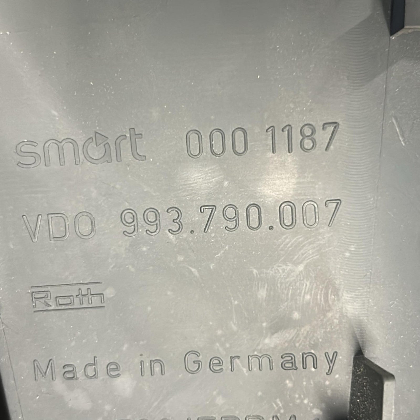 Speedometer / Odometer Smart ForTwo (W450) code.993790007 1.0 Petrol (1998 > 2007) - F&P CRASH SRLS - Used Parts