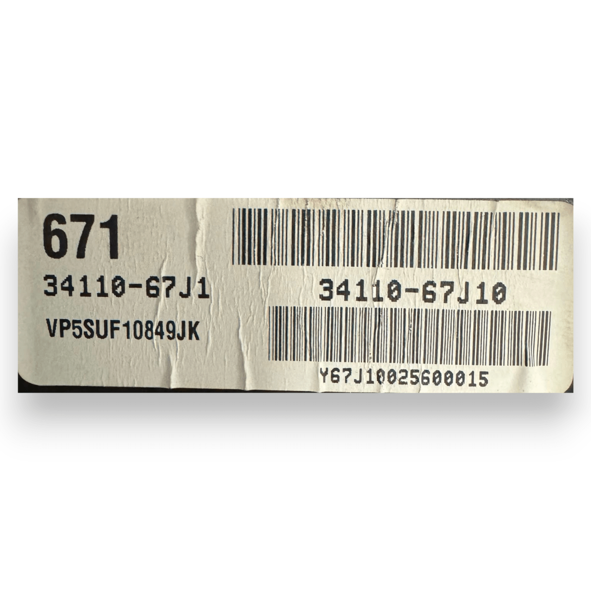 Tachimetro / contachilometri Suzuki Grand Vitara II 1.9 diesel cod.34110-67J10 (2005-2015) - F&P CRASH SRL - Ricambi Usati