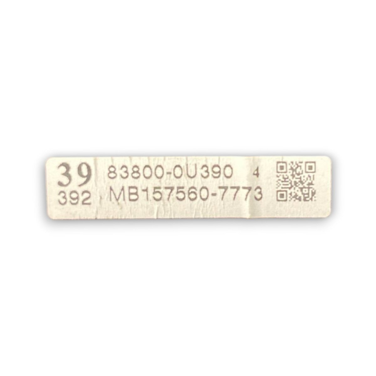 Tachimetro / contachilometri Toyota Yaris III cod . 83800 - 0u390 1.5 hybrid (2011 > 2021) - F&P CRASH SRL - Ricambi Usati