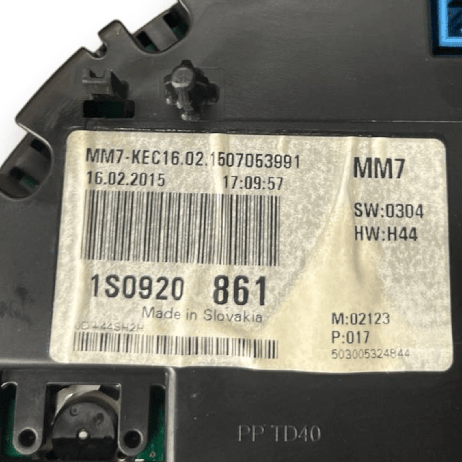 Speedometer / Odometer Volkswagen Up 1.0 Petrol (2011 to 2024) cod: 1S0920861 - F&P CRASH SRLS - Used Parts