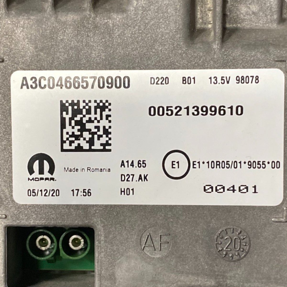 Digital speedometer / virtual cockpit fiat 500e 332 (2020 - ) Code: a3c0466570900 - F&P CRASH SRLS - Used Parts