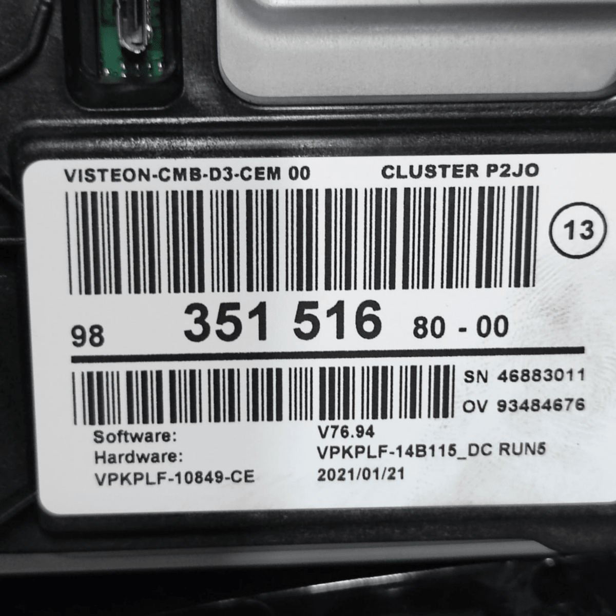 Tachimetro Digitale / Virtual Cockpit Opel Corsa F Elettrica cod: 9835151680 (2019 - ) - F&P CRASH SRL - Ricambi Usati