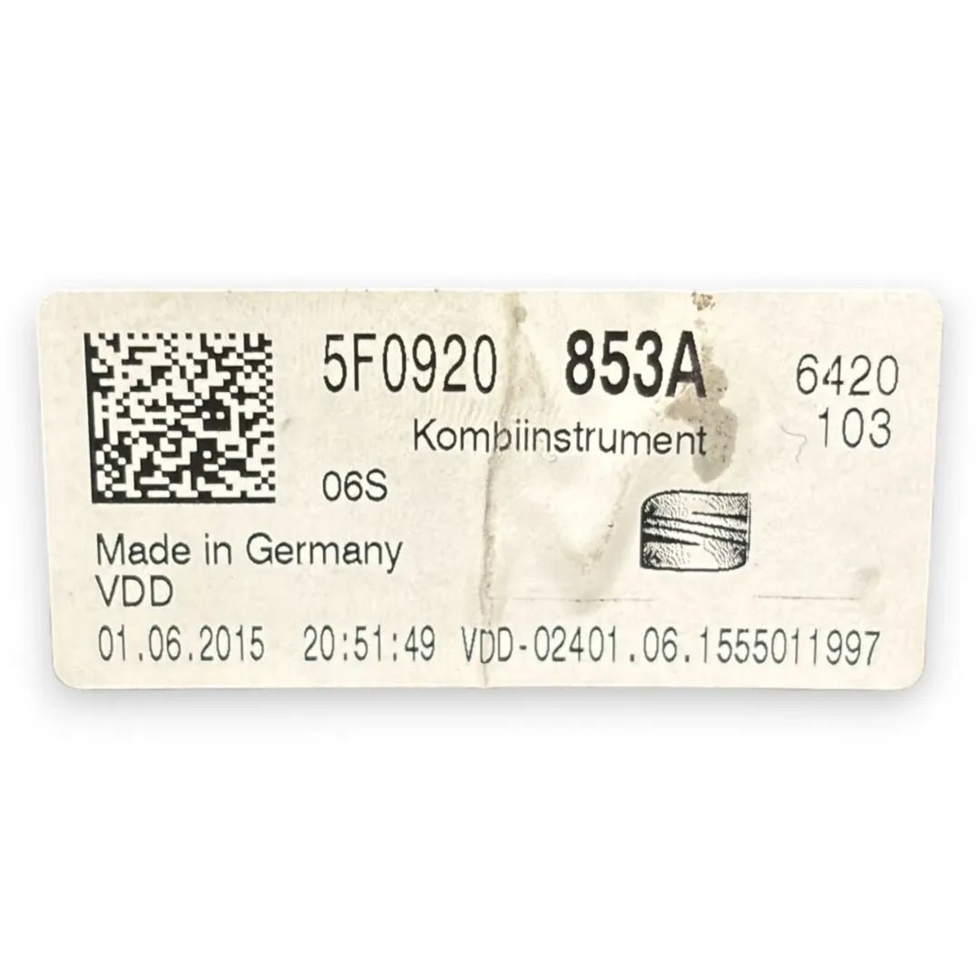 Dettaglio Quadro strumenti SEAT Leon 2016–2020 cod. 5F0920853A - foto 3