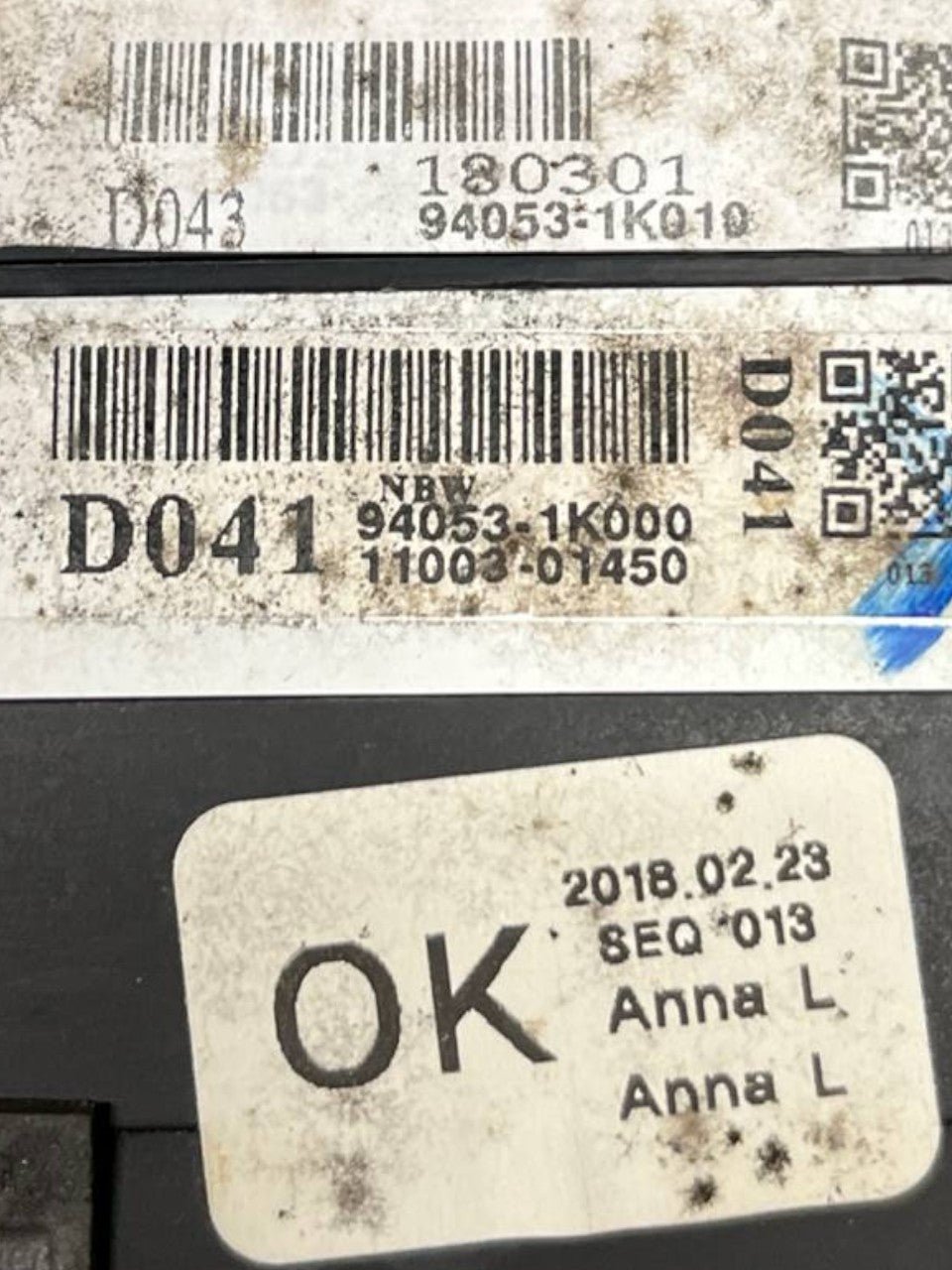 Hyundai IX20 1.4 Petrol speedometer code.94053 - 1K000 (2010 - 2019) / Odometer / Instrument Panel - F&P CRASH SRLS - Used Parts