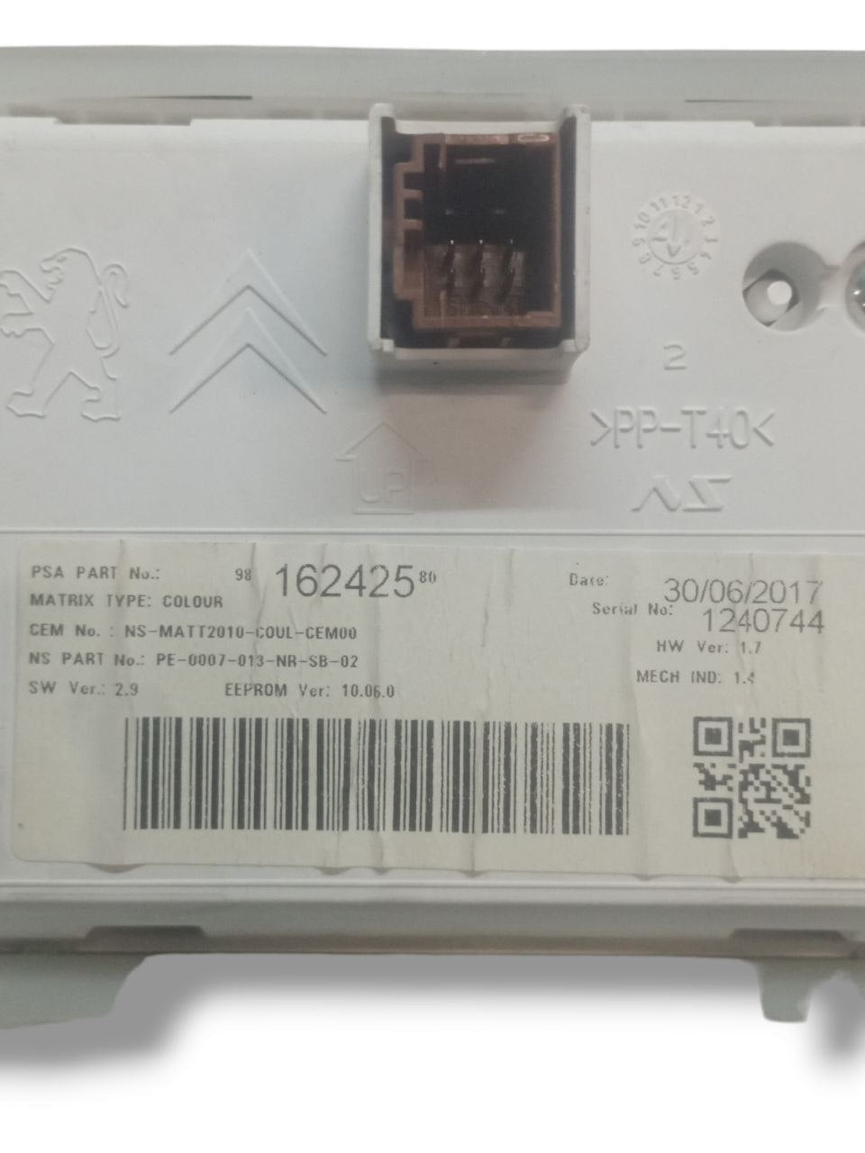 Peugeot 2008 1.2 Petrol Speedometer (2013 - 2019) cod.9816242580 - 9822916980 / Odometer / Instrument Panel - F&P CRASH SRLS - Used Parts