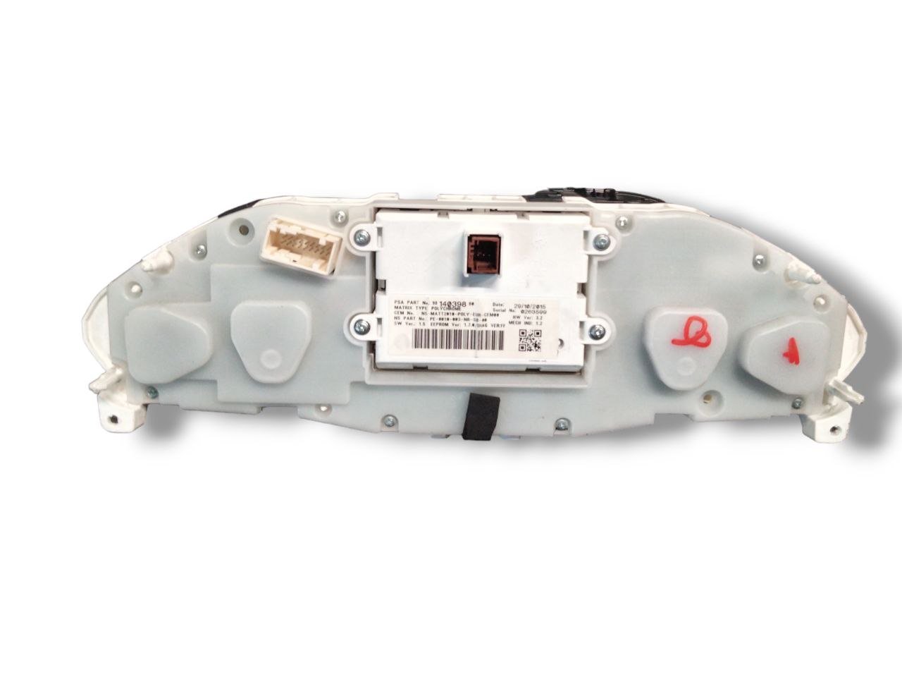 Peugeot 208 speedometer 1st 1.2 gasoline (2012 - 2019) cod.9814696380 / odometer Instrument panel - F&P CRASH SRLS - Used Parts