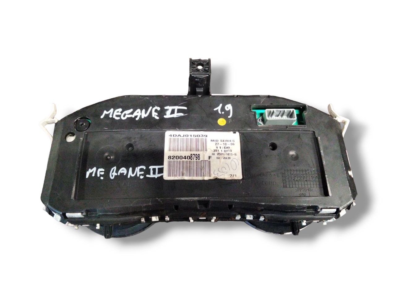 Renault Megane II 1.9 diesel speedometer (2002 - 2010) cod.8200408798 Odometer / Instrument panel - F&P CRASH SRLS - Used Parts