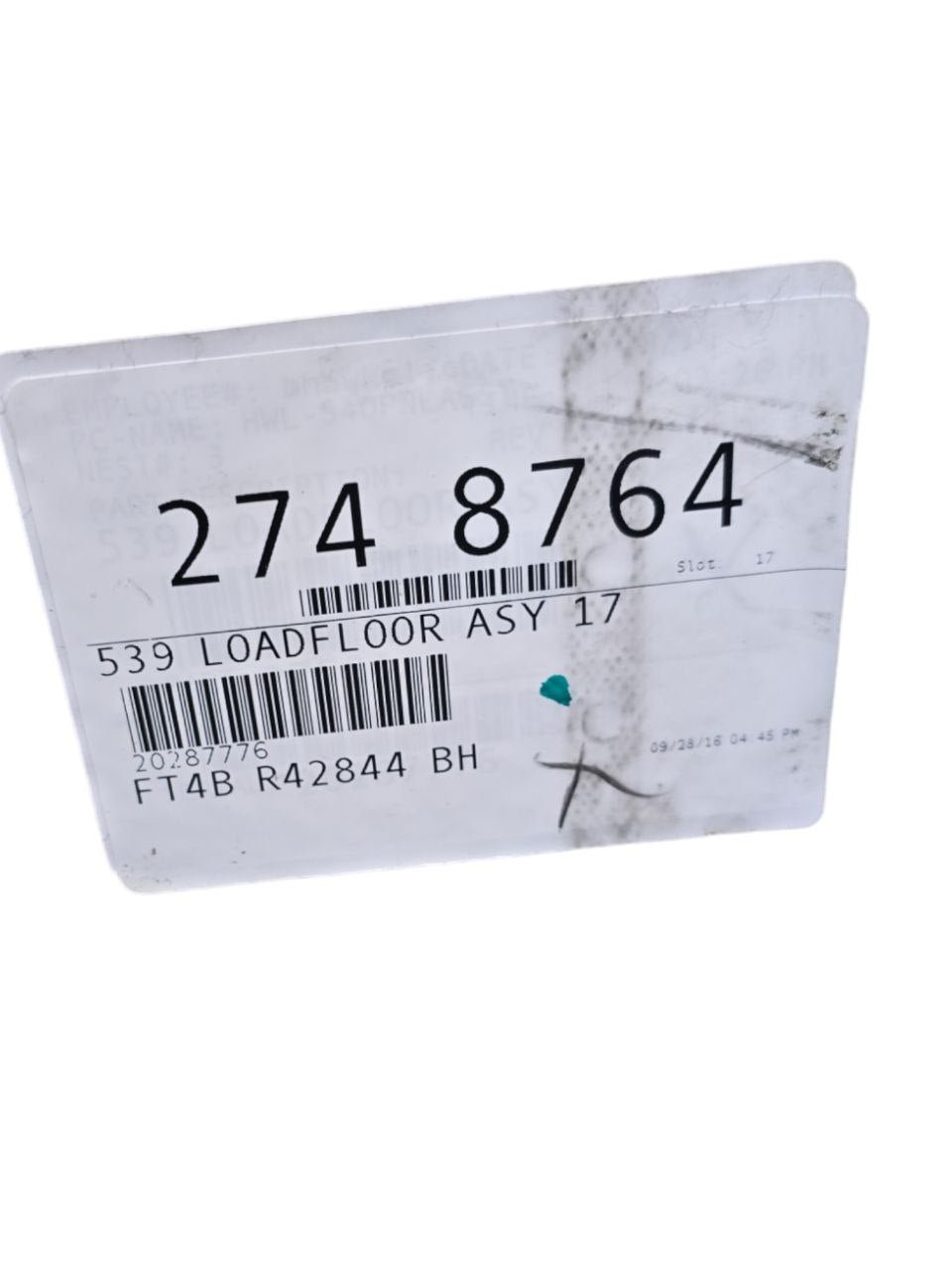 Tappeto / Ripiano Bagagliaio Ford Edge ( 2018 > ) Cod : FT4BR42844BH - F&P CRASH SRLS - Ricambi Usati