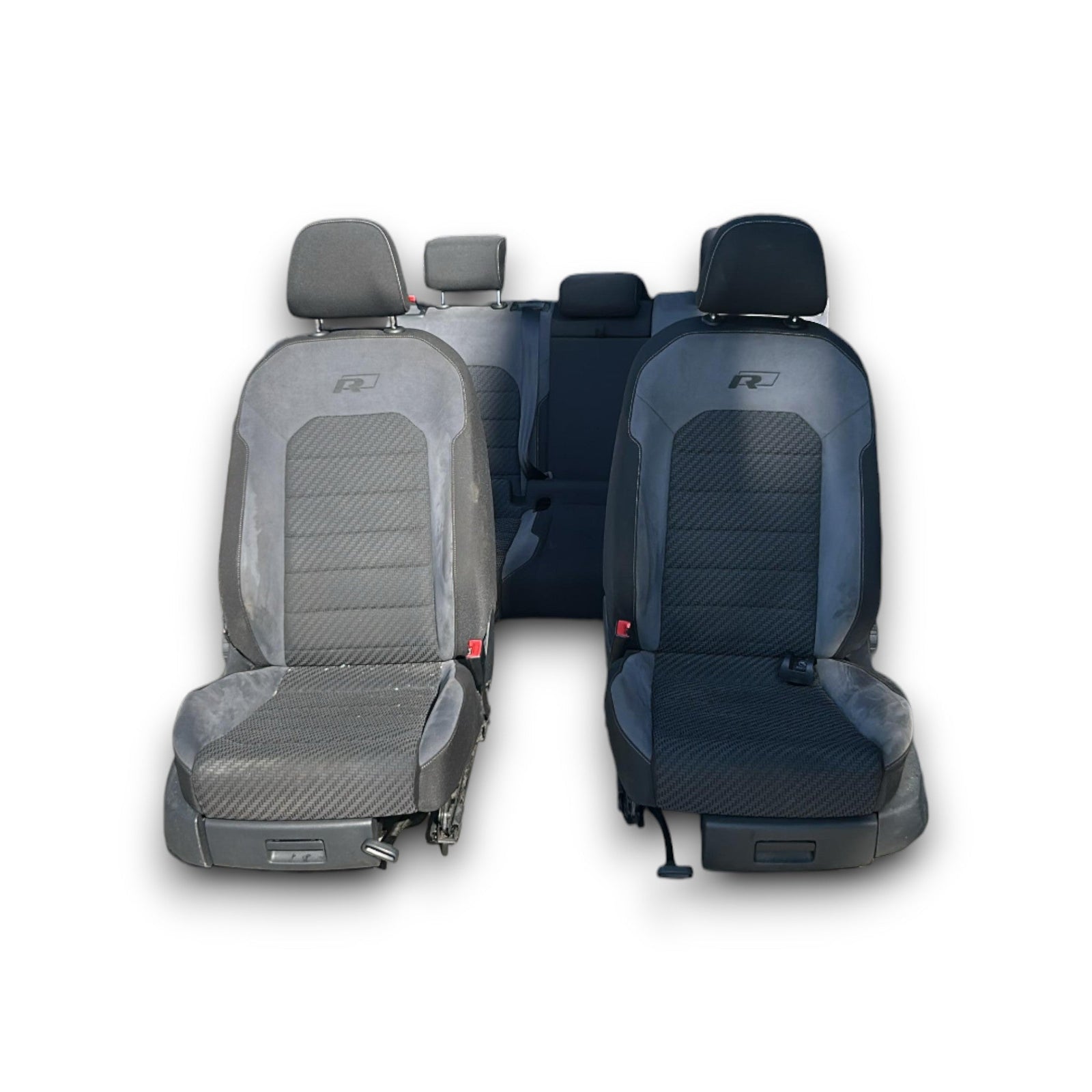 Tappezzeria / Sedili Grigia e Nera Volkswagen Golf 7.5 (R - Line) (2017 > 2021) Stoffa e Alcantara Con Sedili Riscaldabili - F&P CRASH SRLS - Ricambi Usati