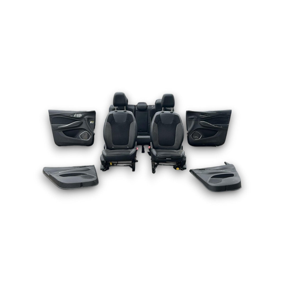 Tappezzeria / Sedili In Pelle E Stoffa Nera E Grigia Opel Grandland X (2017 > ) - F&P CRASH SRLS - Ricambi Usati