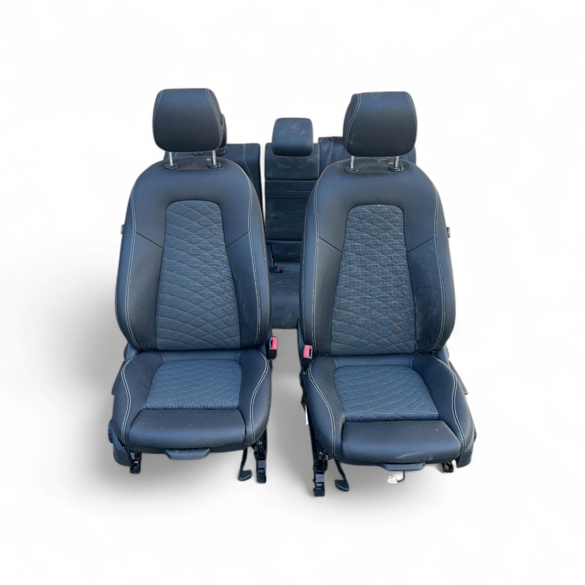 Tappezzeria / sedili in pelle e stoffa neri Mercedes Benz GLB (X247) (2019 > ) - F&P CRASH SRLS - Ricambi Usati