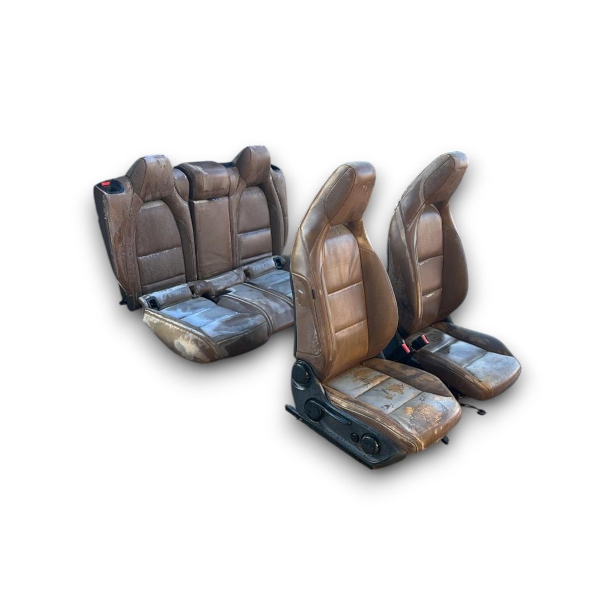 Tappezzeria / sedili in pelle marroni Mercedes Benz GLA (X156) (2013 > 2019) - F&P CRASH SRL - Ricambi Usati