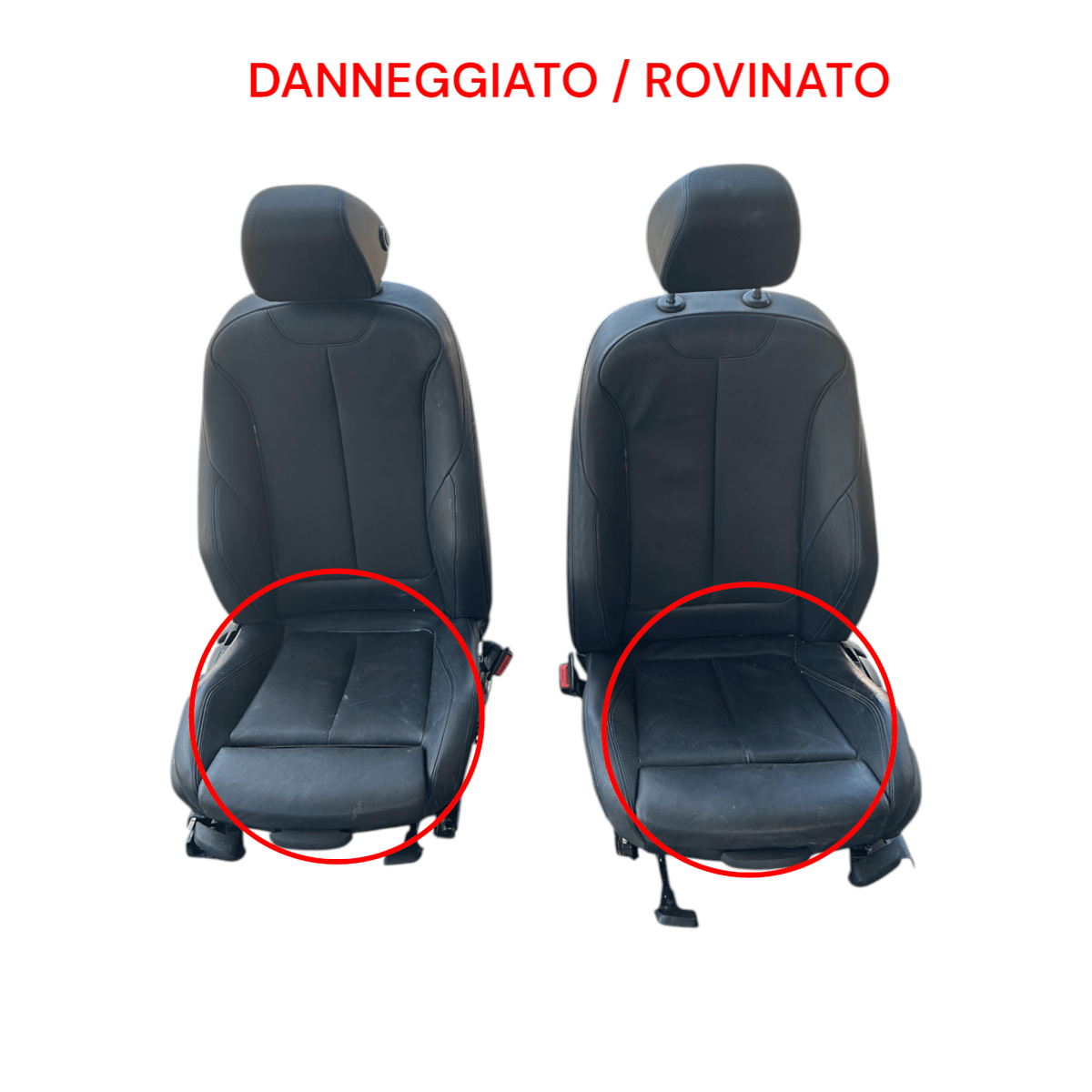 Tappezzeria / Sedili In Pelle Neri BMW Serie 4 Gran Coupè (F36) (MSport) (2013 > 2020) + Pannelli Porta - F&P CRASH SRLS - Ricambi Usati