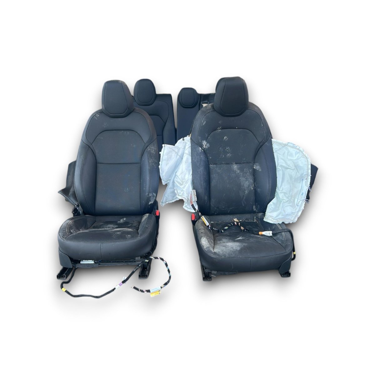 Tappezzeria / sedili in pelle neri Tesla Model 3 (2021 > ) - F&P CRASH SRLS - Ricambi Usati