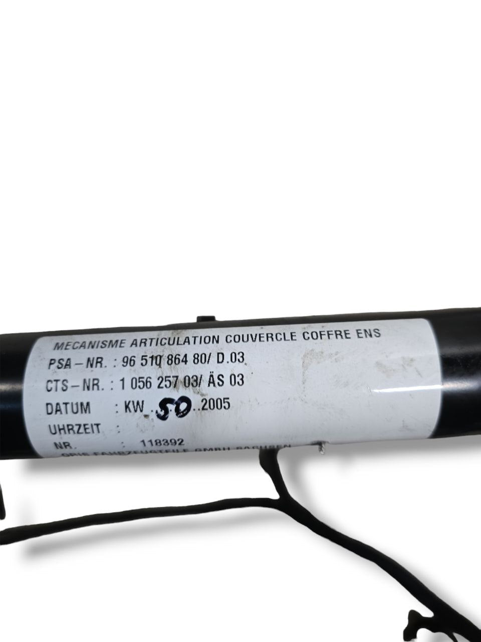 Telaio / Meccanismo Apertura Tetto Peugeot 307 CC ( 2001 - 2009 ) Cod : 9651086480 - F&P CRASH SRLS - Ricambi Usati