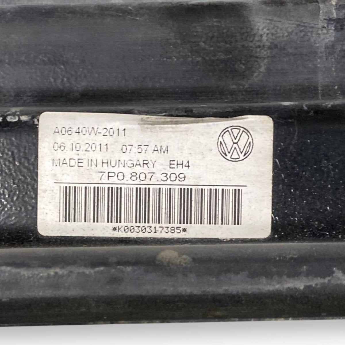 Rear bumper beam Porsche Cayenne II 92A (2010 - 2017) Code: 7P0807309 - F&P CRASH SRLS - Used Parts