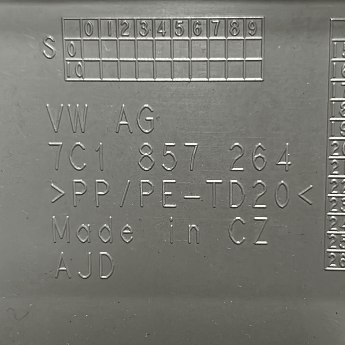 Vano / cassetto portaoggetti volkswagen crafter cod:7c1857264 (2016 >) - F&P CRASH SRL - Ricambi Usati