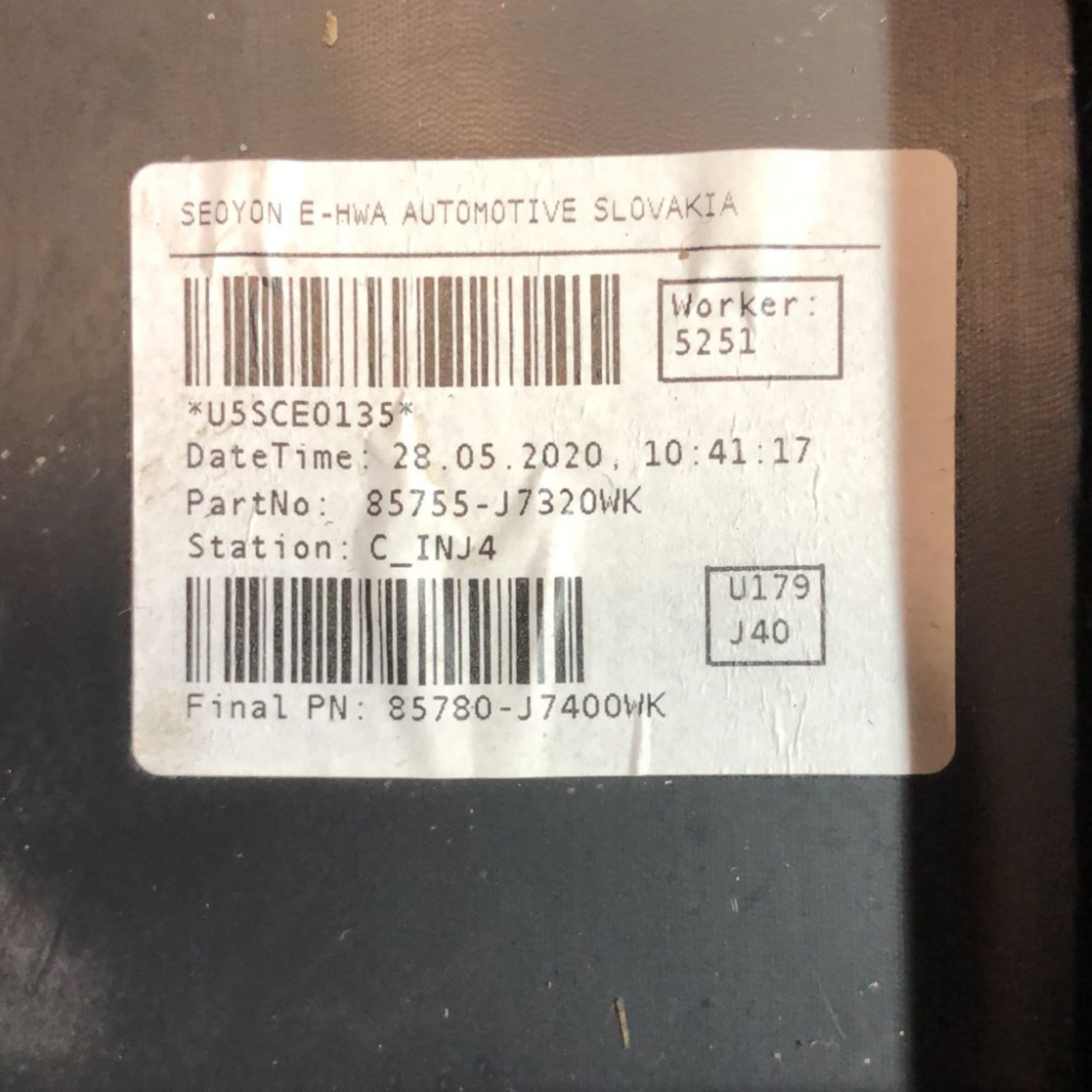 Vano Ruota Di Scorta Bagagliaio Kia Proceed (2018 >) cod:85755 - J7320WK - F&P CRASH SRLS - Ricambi Usati