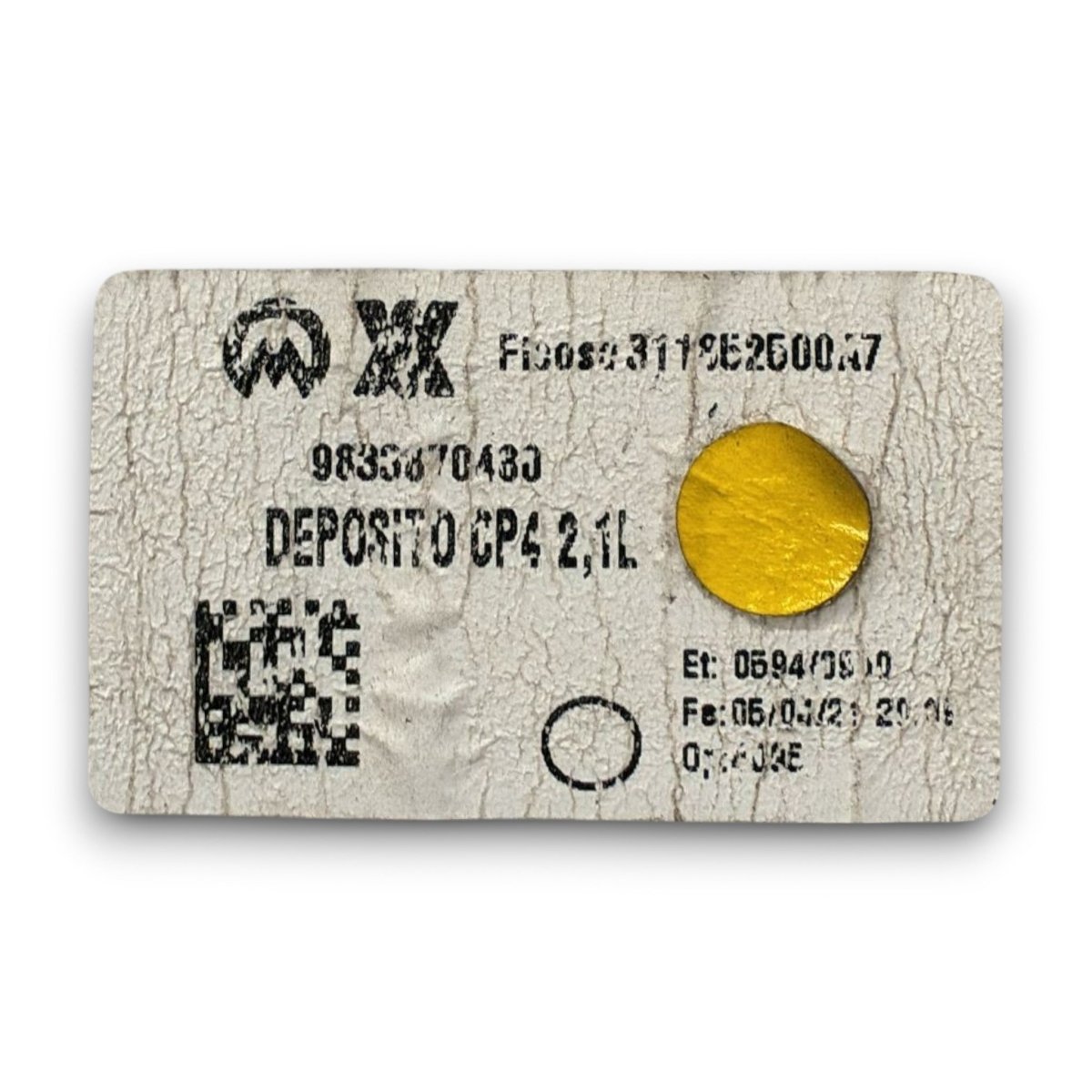 Vaschetta liquido tergicristalli Citroen c4 e cod . 9833870480 (2020 >) - F&P CRASH SRL - Ricambi Usati