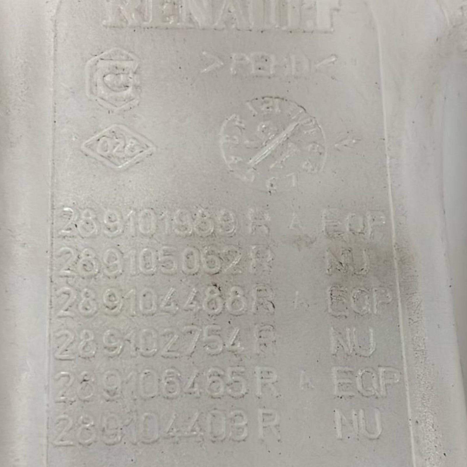 Windshield Washer Fluid Reservoir Renault Espace V code:289101989 (2015 >2023) - F&P CRASH SRLS - Used Parts