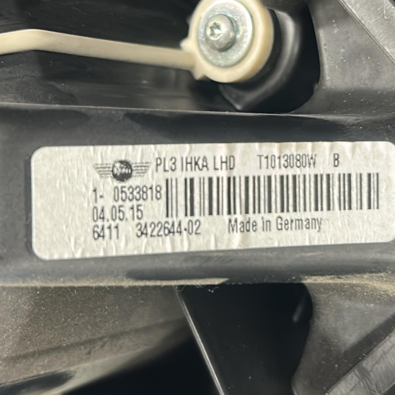 Cabin Fan Mini Countryman (R60) code.342264402 1.6 Diesel (2010 > 2017) - F&P CRASH SRLS - Used Parts