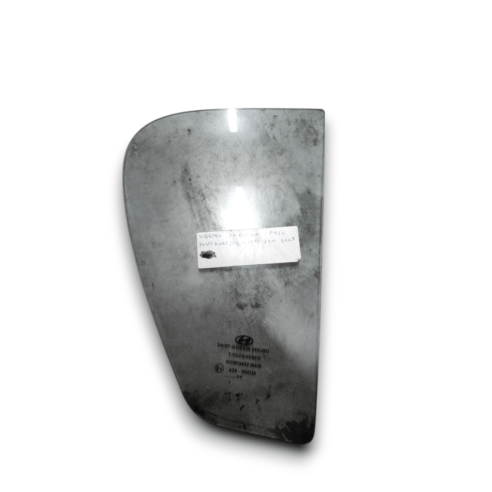Glass / Left Fixed Rear Window Hyundai I20 (2009) - F&P CRASH SRLS - Used Parts