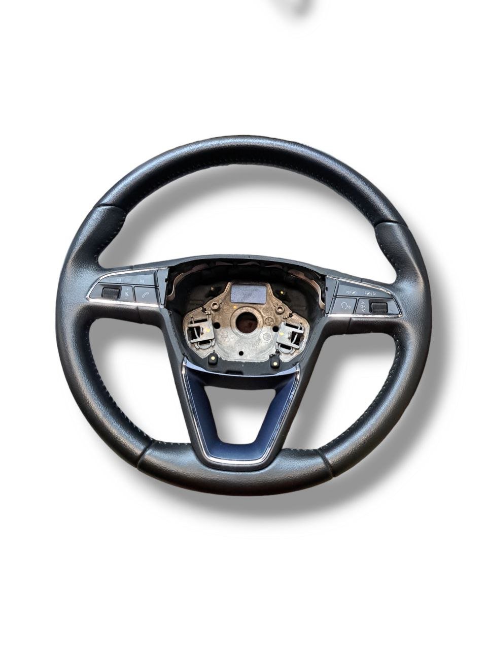 Steering Wheel / Steering + Leather Steering Wheel Controls Black Seat Ibiza (2015) COD:5F0419685A - F&P CRASH SRLS - Used Spare Parts