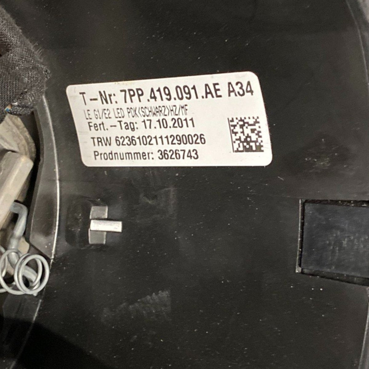 Volante / sterzo porsche cayenne 92a Cod: 7pp419091ae (2010 - 2017) - F&P CRASH SRLS - Ricambi Usati