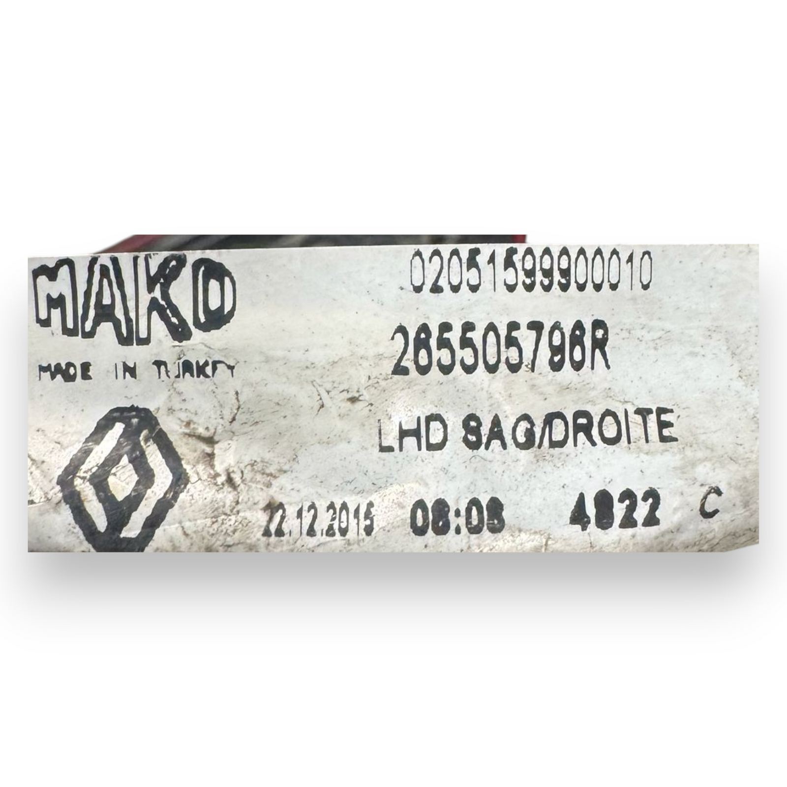 Paragem / luz traseira interna esquerda (esq.) Renault Clio IV cod.265505796R (2012-2021) 