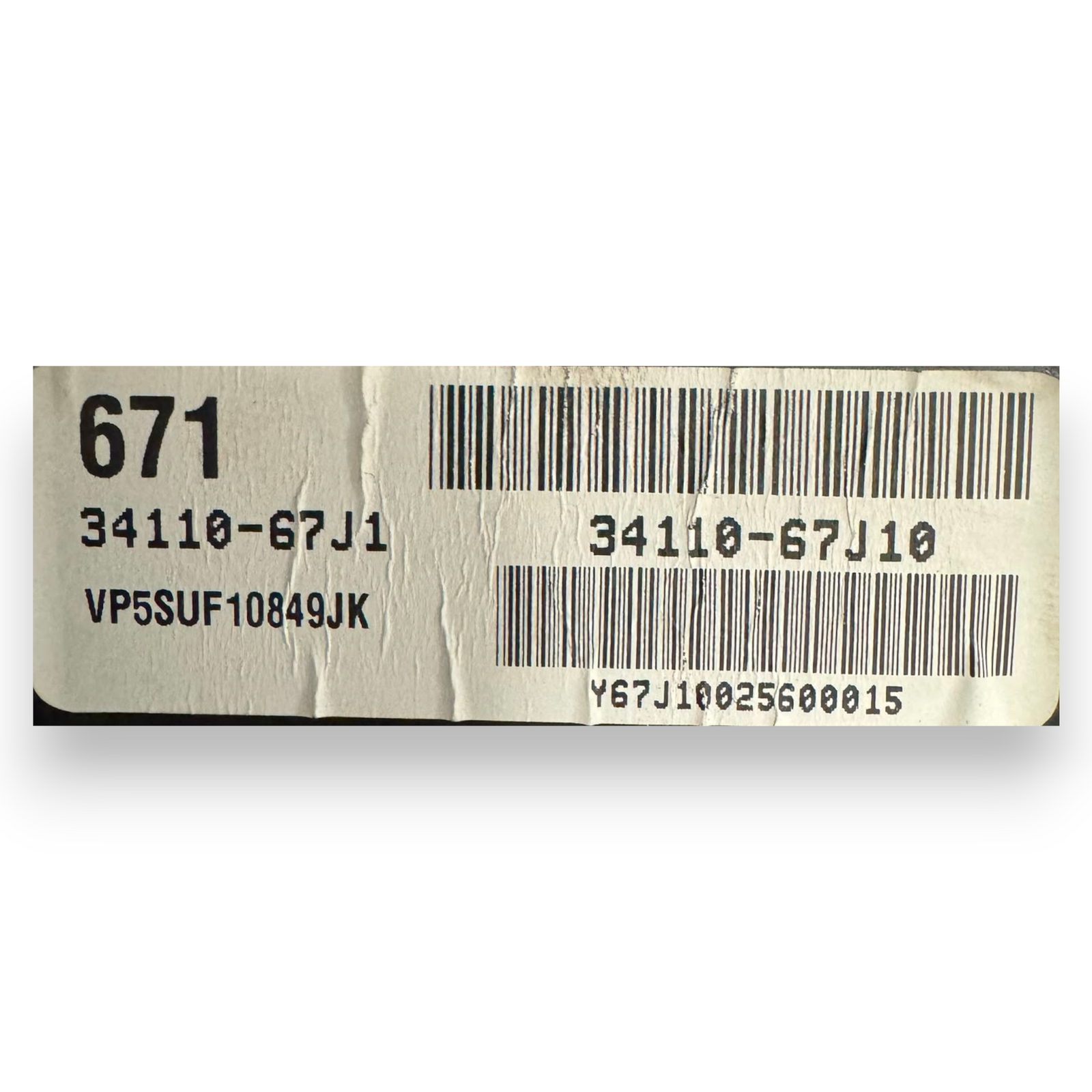 Speedometer / odometer Suzuki Grand Vitara II 1.9 diesel code 34110-67J10 (2005-2015) 
