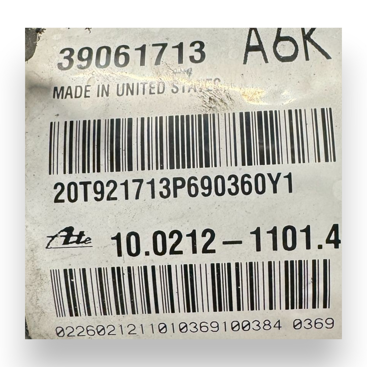 ABS pump control unit Opel Zafira C 1.6 diesel code 39061713 (2011-2019) 