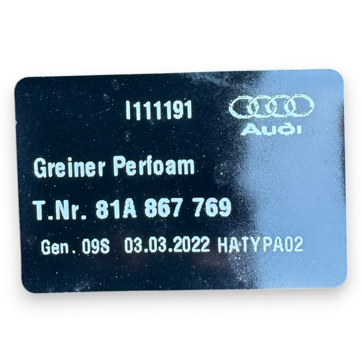 Ablage / Gepäcknetz Audi Q2 cod.81A867769 (2016-2026) 