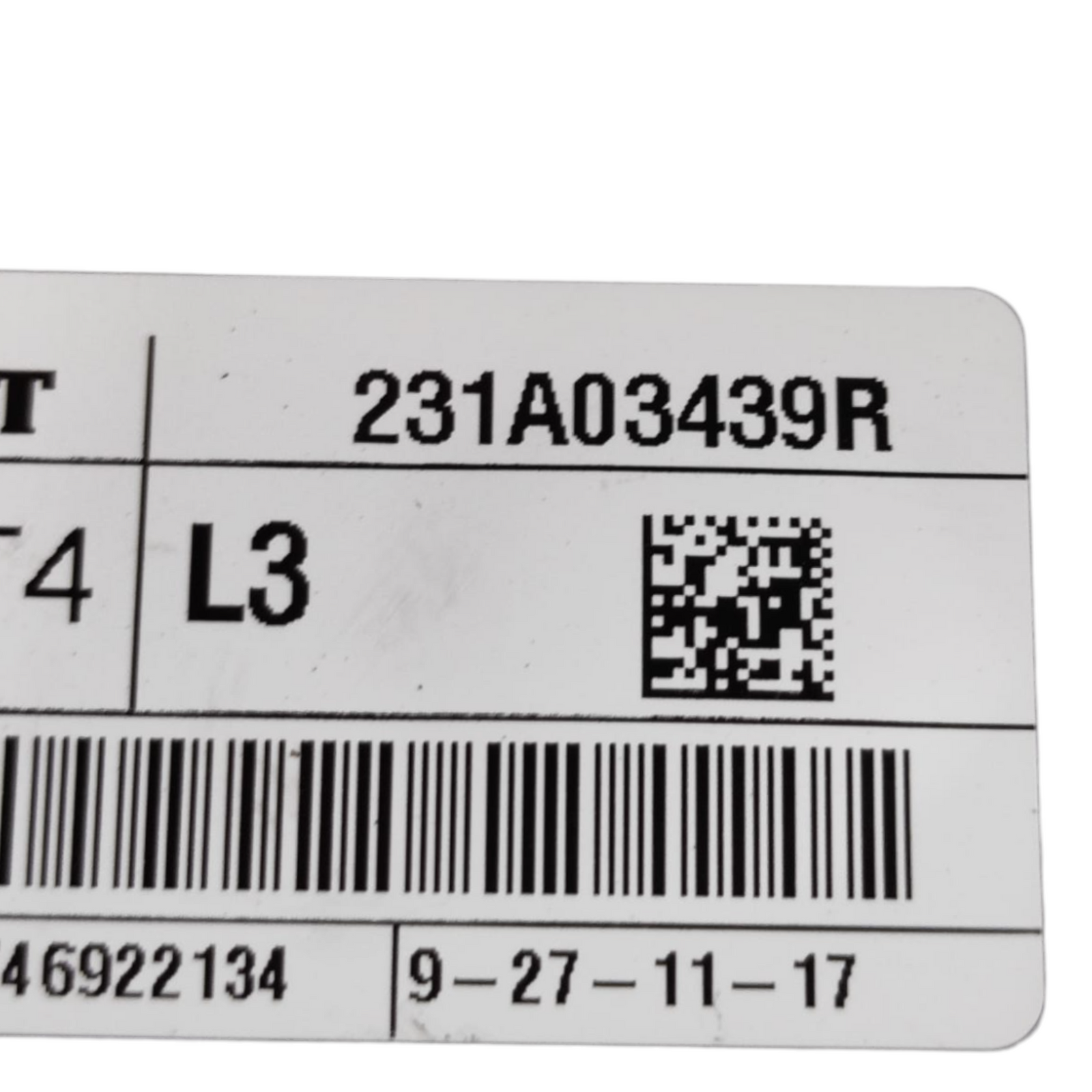 Dacia Comfort Jogger Cod Control Unit: 231A03439R (2021-)