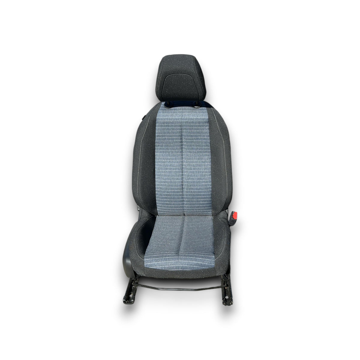 Voorkant passagiersstoel Opel Corsa F (2019 &gt; ) in zwart en blauw stof 