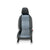 Voorkant passagiersstoel Opel Corsa F (2019 > ) in zwart en blauw stof 