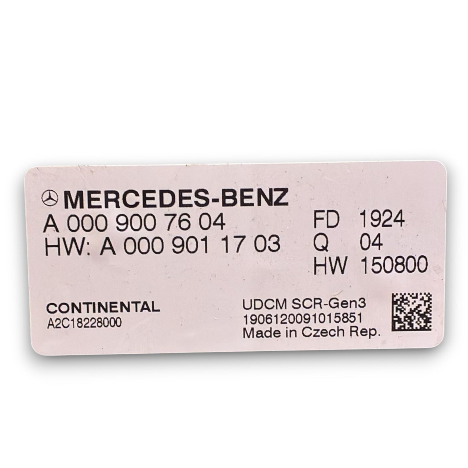 Centralina adblue mercedes benz sprinter w907 / 910 cod . a0009007604 (2018 >)