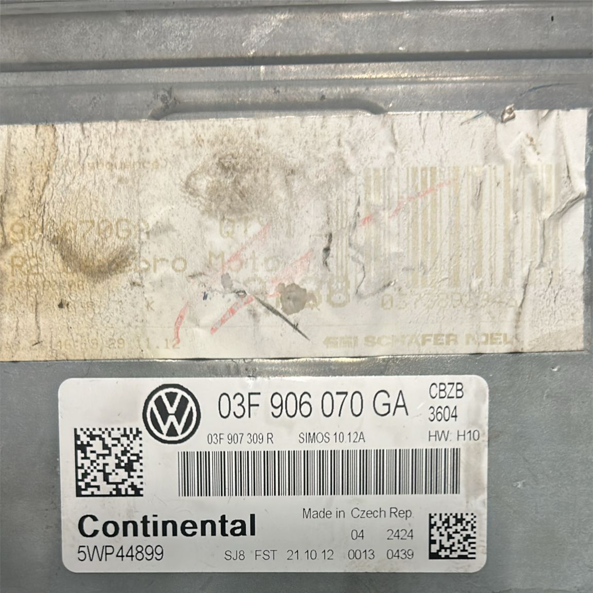Centralina ecu motore volkswagen golf vi 1.6 diesel cod:03f906070ga (2008 > 2012)