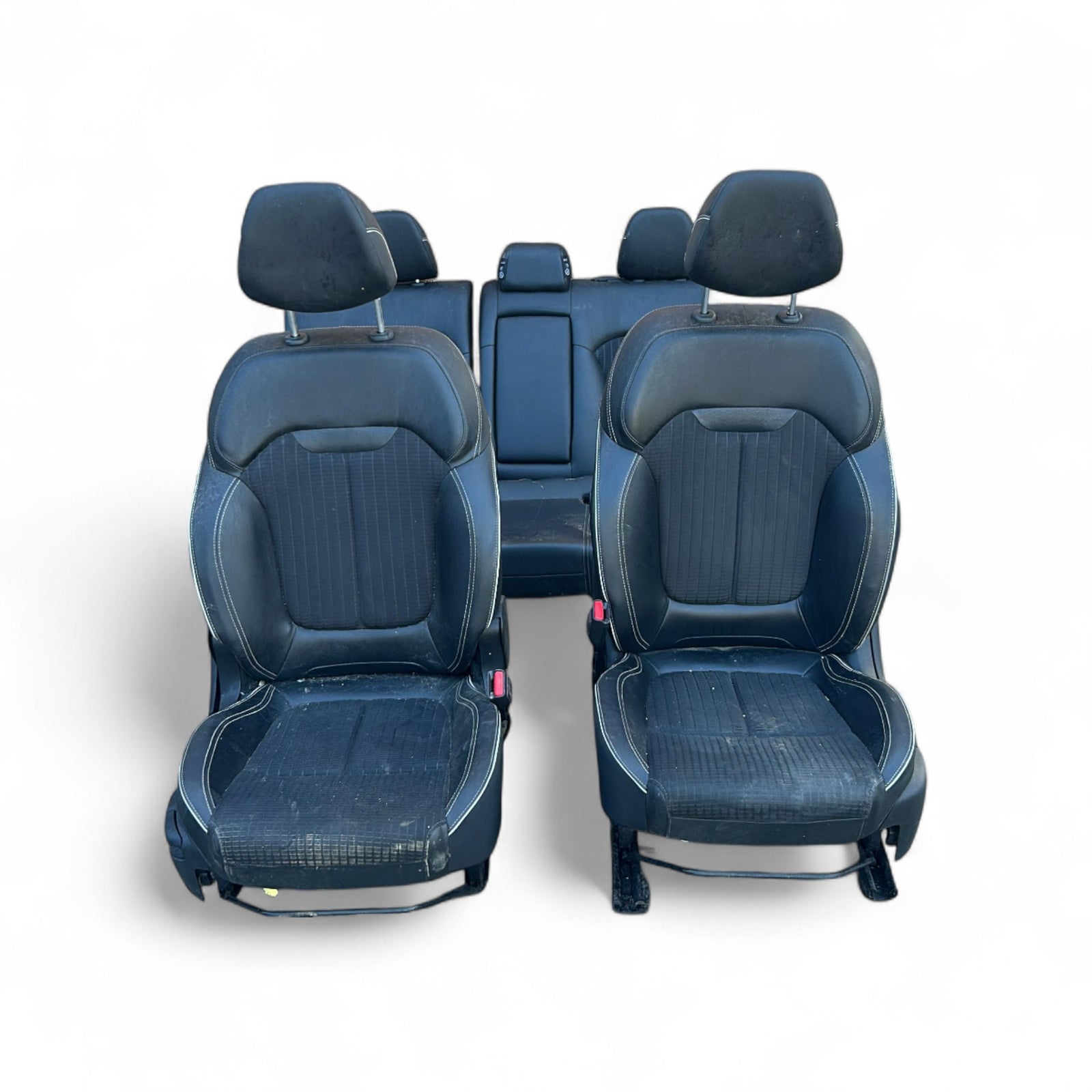 Tepih / sjedala od crne kože i tkanine Renault Kadjar (2015 > 2022) 