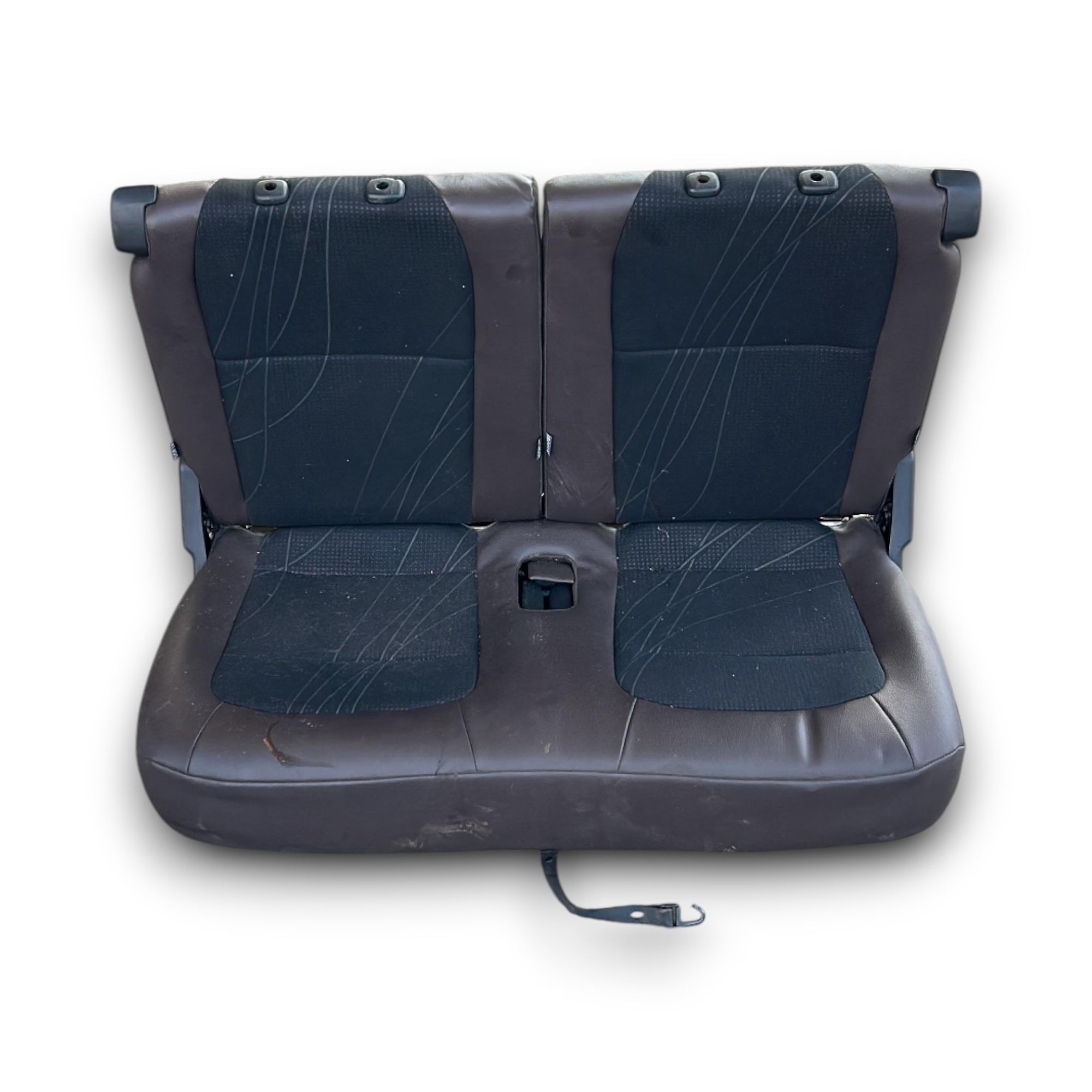 Toyota IQ (2008 > 2015) Polsterung / Sitze in braunem und schwarzem Leder und Stoff 